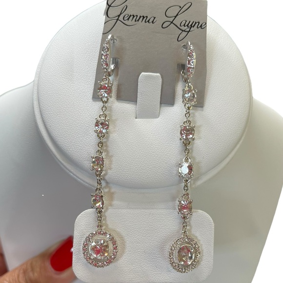 Gemma Layne crystal drop earrings new with tags - Picture 2 of 3